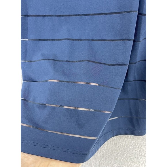 Athleta Women's Tank Top Racer Back Teal Striped Size XXS Sleeveless Round Neck - Picture 5 of 11